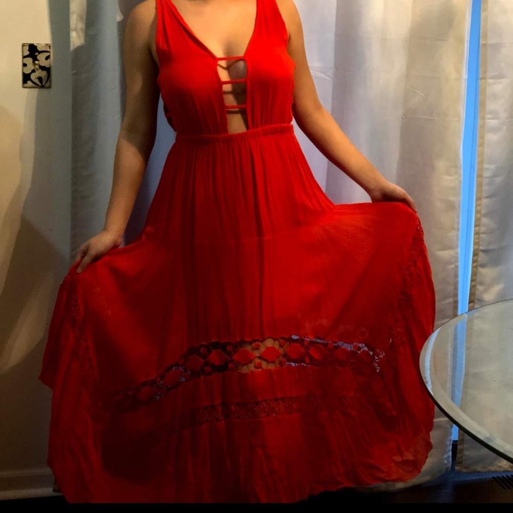 Free people red dress